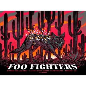 Foo Fighters Concert Poster Phoenix, Arizona 10/3/23 Limited Edition 88 / 710